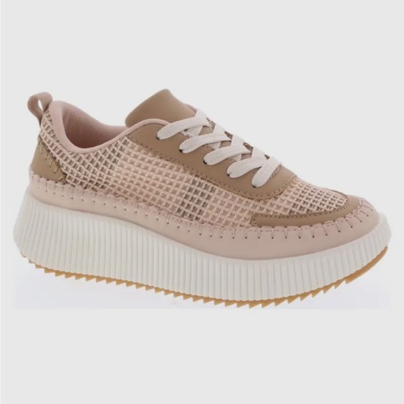 Pink Woven Knit Tennis’s Shoes - Picture 1 of 1